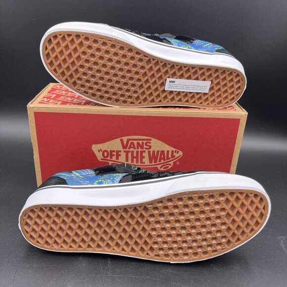 Vans Old Skool Dia de los Muertos Hummingbird Skate Shoe M9 W10.5 Black Blue NEW - Picture 7 of 16